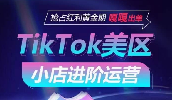 TikTok Shop美区小店进阶运营，抢占红利黄金期 嘎嘎出单-第二象限