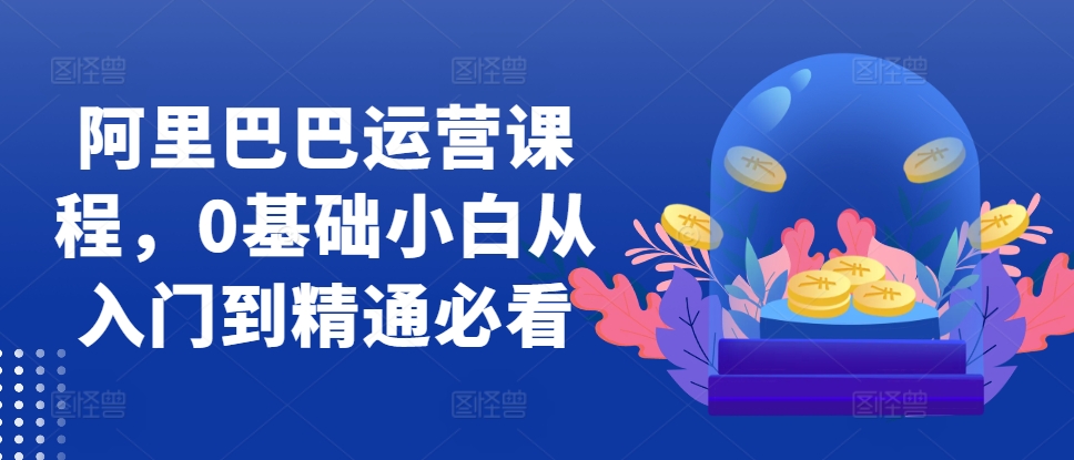 阿里巴巴运营课程，0基础小白从入门到精通必看-第二象限