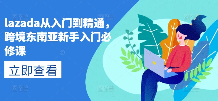 lazada从入门到精通，跨境东南亚新手入门必修课-第二象限