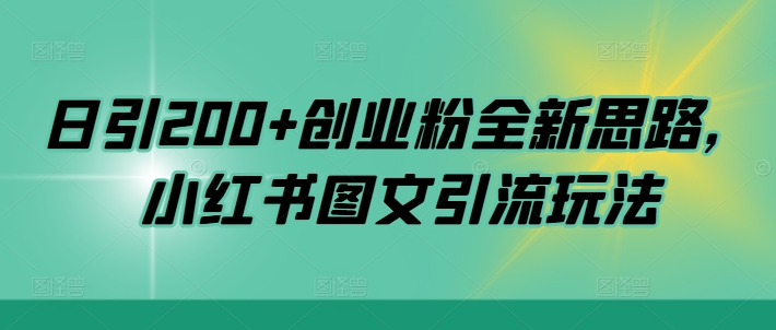 日引200+创业粉全新思路，小红书图文引流玩法【揭秘】-第二象限