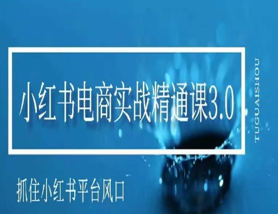 小红书电商实战精通课3.0，抓住小红书平台的风口，不错过有一个赚钱的机会-第二象限