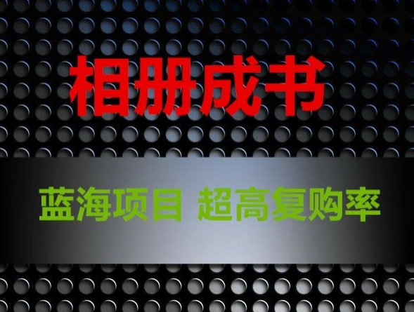 相册成书，蓝海项目，认真操作月入过万【揭秘】-第二象限