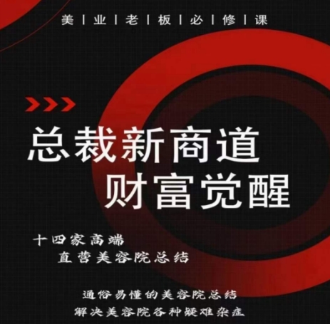 总裁新商道(美业老板必修课)，通俗易懂的美容院总结，解决美容院各种疑难杂症-第二象限
