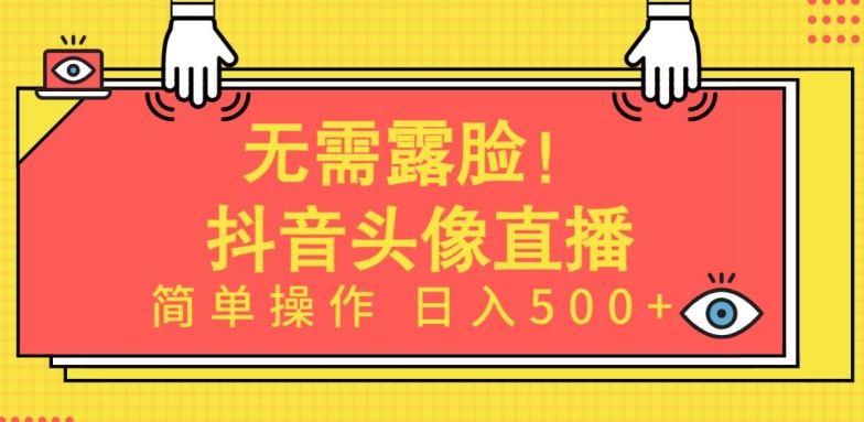 无需露脸，Ai头像直播项目，简单操作日入500+【揭秘】-第二象限