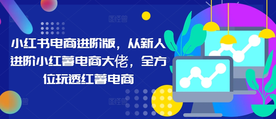 小红书电商进阶版，从新人进阶小红薯电商大佬，全方位玩透红薯电商-第二象限
