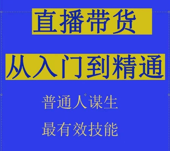 2024抖音直播带货直播间拆解抖运营从入门到精通，普通人谋生最有效技能-第二象限
