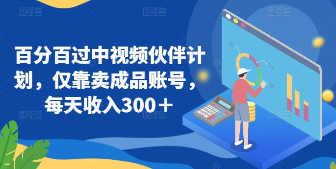 百分百过中视频伙伴计划，仅靠卖成品账号，每天收入300＋【揭秘】-第二象限