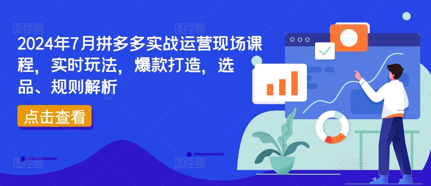 2024年7月拼多多实战运营现场课程，实时玩法，爆款打造，选品、规则解析-第二象限