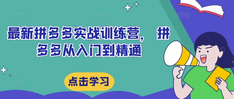 最新拼多多实战训练营， 拼多多从入门到精通-第二象限