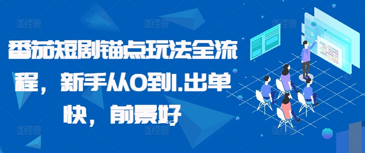 番茄短剧锚点玩法全流程，新手从0到1，出单快，前景好-第二象限