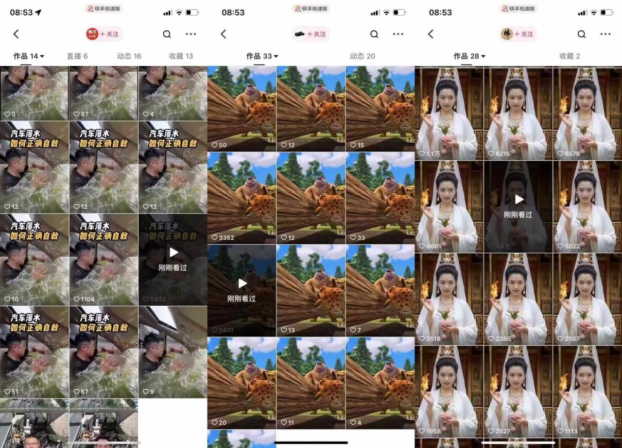 狗熊岭快手连怼技术，好物，涨粉都可以连怼-第二象限