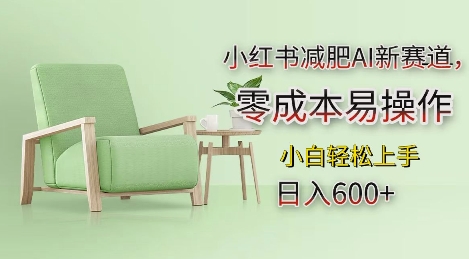 小红书减肥AI新赛道，零成本易操作，日入多张，小白轻松上手【揭秘】-第二象限