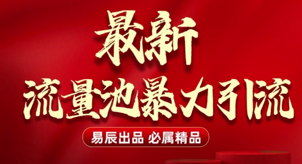 最新“流量池”无门槛暴力引流(全网首发)日引500+-第二象限