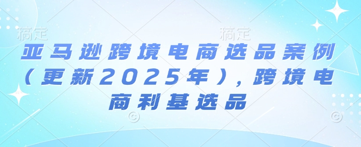 亚马逊跨境电商选品案例(更新2025年)，跨境电商利基选品-第二象限