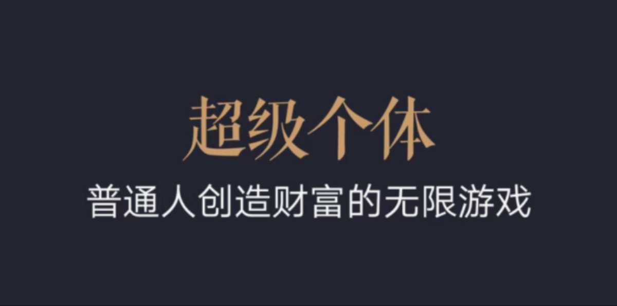 超级个体：2024-2025翻盘指南，普通人创造财富的无限游戏-第二象限