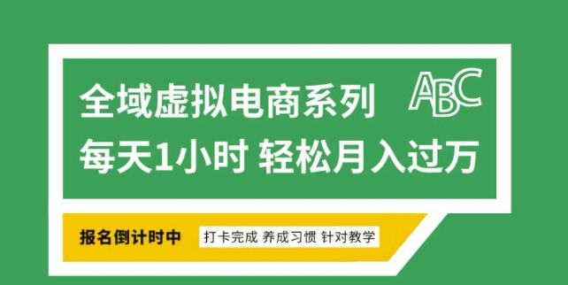 全域虚拟电商变现系列，通过平台出售虚拟电商产品从而获利-第二象限