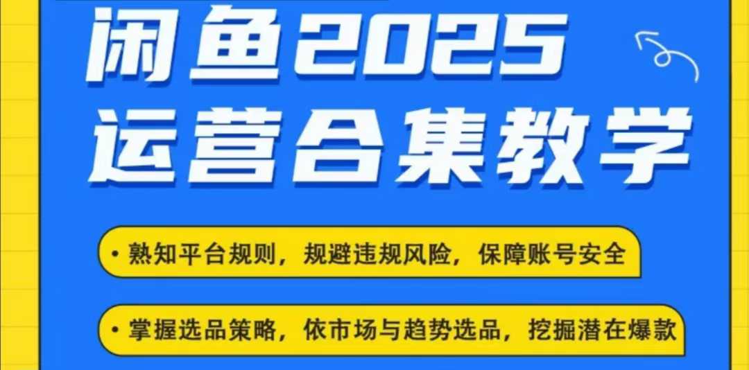2025闲鱼电商运营全集，2025最新咸鱼玩法-第二象限